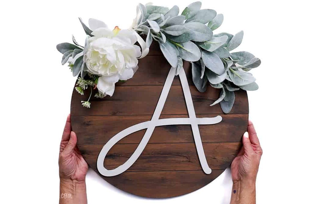 Laser Cut Shiplap Wood Door Hanger with Free SVG